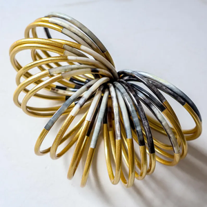 Pulsera de cuerno de búfalo, brazaletes de cuerno de buey auténtico, juego de pulseras de cuerno LUCKY de Perfect Enterprises - Product Image 3