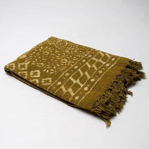 New Collection Wholesale Luxury Green Block Printed Pure Cotton Soft <b>Blanket</b> <b>Throw</b> For Sofa and Bedding - Product Image 5