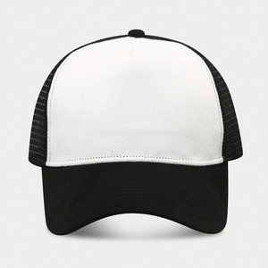 Casquettes de camionneur avec patch brodé, dos en mesh, fermeture à pression, logo personnalisé, production en gros - Product Image 6