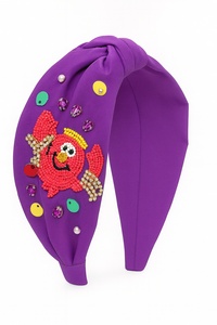 Serre-tête Lapin Perlé Fait Main Coloré, Nœud Mignon avec Cristaux pour Pâques, pour Filles et Femmes 2026 - Product Image 3