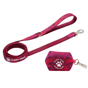 Correa Multiusos para Perro con Dispensador de Bolsas para Excrementos, Azul Camuflaje, Ajustable, de Nailon Resistente, con Agarre Cómodo - Product Image 5