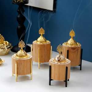 Skill Artisan Religious Wooden Bedroom Incense Box Carved Thread Design Bamboo Hollow Wood Burner Home Use Indian Handmade - Product Image 6