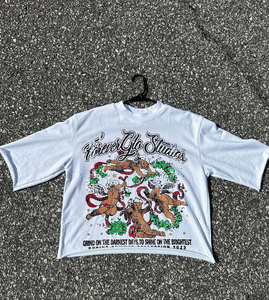 Camiseta de Hombre Estilo Streetwear, Personalizada, Vintage, Doble Capa, Impresión Serigráfica DTG, Efecto Desgastado, Corte Cuadrado, 280 Gramos, 100% Algodón Antiarrugas - Product Image 3