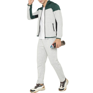 Conjunto de Sudadera y Pantalones de Chándal de Forro Polar Estampado y Liso 2 en 1 para Invierno, Estilo Urbano, Personalizable, Ecológico, 100% Algodón, Venta al por Mayor - Product Image 3