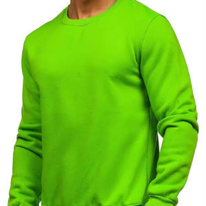 เสื้อสเวตเชิ้ตคอกลมบุซับในสำหรับผู้ชาย ผ้าโพลีเอสเตอร์/คอตตอนผสม ลายเรียบ แห้งเร็ว ระบายอากาศได้ดี เหมาะสำหรับใส่ลำลองในฤดูหนาว - Product Image 1
