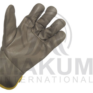 Gants de travail en cuir de daim souple avec logo personnalisé, gants de protection pour conducteurs - Product Image 5