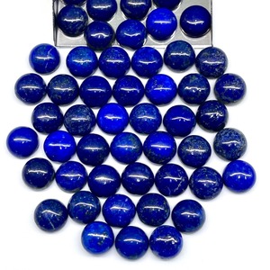Cabochon rond en lapis-lazuli naturel 9 mm, pierres précieuses en vrac, lot, prix de gros, pour la fabrication de bijoux - Product Image 2