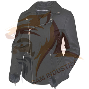 OEM Custom Logo Breathable <b>Winter</b> Use Women <b>Leather</b> <b>Jacket</b> Latest Design High-quality Women's <b>Winter</b> <b>Leather</b> <b>Jacket</b> - Product Image 2