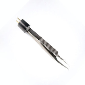 Pinces bipolaires McPherson angulées non isolées 10,2 cm avec pointe de 0,5 mm, instrument chirurgical de style McPherson isolé - Product Image 3