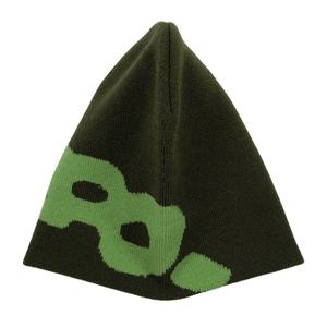 Gorros con puños de invierno para hombre con forro polar de punto acanalado acrílico con logotipo personalizado de MOQ bajo bordados a mano con parche de goma - Product Image 3