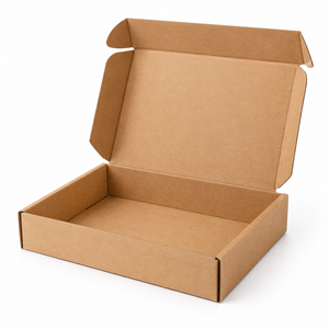 Boîtes d'expédition en carton ondulé kraft personnalisées, emballages écologiques pour l'e-commerce, vêtements, cadeaux et livraison de produits - Product Image 2