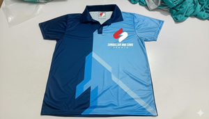เสื้อโปโลผู้ชาย โพลีเอสเตอร์ สกรีนโลโก้ได้ แขนสั้น ใส่สบาย ระบายอากาศดี เสื้อโปโลลำลองสำหรับเล่นกีฬากอล์ฟ - Product Image 6