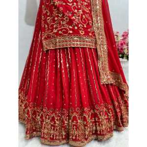 Hermosa ropa de fiesta Ropa DE BODA Top Lehenga con Fancy Dupatta - Product Image 3