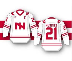 Maillots de hockey sur glace en polyester personnalisables OEM, sublimation numérique, broderie en twill, toutes tailles, modèle Eoin Winston Sports - Product Image 1