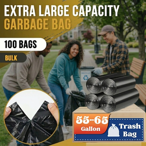 Bolsas de Basura Comerciales Resistentes TH GB-008 de 55-60 Galones, Color Negro, Paquete de 100 Unidades, para Hoteles y Resorts de Lujo - Product Image 2