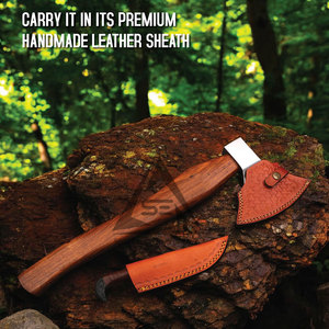 ขวานเหล็กกล้าไร้สนิมคุณภาพสูงสำหรับงานไม้ ด้ามไม้สั่งทำพิเศษ รับประกันคุณภาพ 3 ปี - Product Image 3
