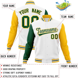 แจ็คเก็ตเบสบอลแบบวาร์ซิตี้สั่งทำได้ ขายส่ง แจ็คเก็ตยีนส์ผู้ชาย ผลิตจากโรงงาน สินค้ามาใหม่ แขนยาว - Product Image 4