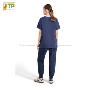 Scrubs pour hôpitaux pour femmes Vente en gros Poly Spandex Jogger Design Uniformes hospitaliers Fabriqués à partir du Vietnam - Product Image 5