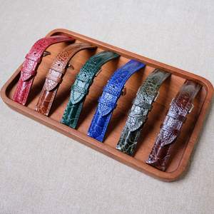 Bracelets de montre pour hommes en cuir d'autruche véritable fabriqués à la main au Vietnam tailles d'usine 18mm 20mm 22mm 24mm montre en acier inoxydable - Product Image 6