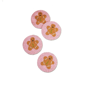 Posavasos de bordado con cuentas de primera calidad con diseño artístico, elegante posavasos de bordado con cuentas para protección de mesa - Product Image 1