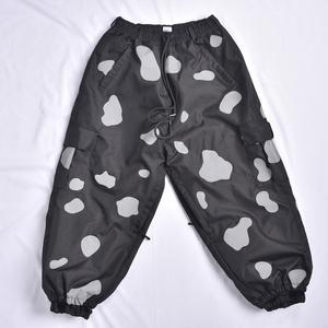 Pantalon de neige réfléchissant noir OEM imperméable coupe-vent et pantalon d'hiver haute visibilité entièrement fonctionnel - Product Image 1