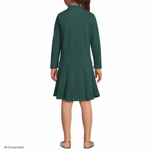Uniforme Escolar Internacional de Marca Vv con Logotipo Personalizado para Niñas de Primaria, Diseño en Tejido de Punto 100% Algodón - Product Image 4