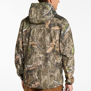Veste de chasse softshell respirante à fermeture éclair, grande taille, coupe-vent, en polyester, pour hommes, vente en gros sous marque privée, collection 2026 - Product Image 4
