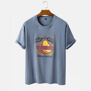 Camiseta Personalizada al por Mayor para Hombre, 100% Algodón Orgánico y Poliéster, Ligera, Cuello Redondo, Estilo Ringer, Fabricación OEM - Product Image 1