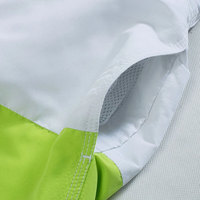 Shorts de bain premium pour hommes |   Tapis de plage écologique à motif en V, bleu néon et azur, séchage rapide, imperméable, protection UV