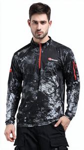 Customize Fishing Wear Sublimation Zip Up Jersey Shirts Men Printed Fishing Wear Jersey Fishing Sublimation Jacket Tops - Product Image 2