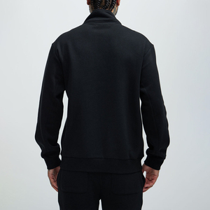 Sweat à capuche unisexe zippé en polaire 330gsm/350g, 100% coton, avec broderie de logo personnalisé, épaules tombantes, pour homme - Product Image 6