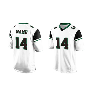 Camiseta de Fútbol Americano Transpirable de Alta Calidad, 100% Poliéster, Logotipo Personalizado, Cuello en V, Número de Equipo - Product Image 5