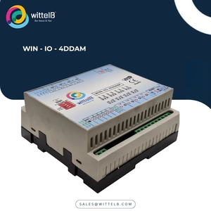 Wittelb IO โมดูล4อนาล็อกอินพุตดิจิตอล4พอร์ตเอาท์พุตดิจิตอล4พอร์ต Modbus RTU RS485 24V/12V 10A พลาสติก ABS - Product Image 1