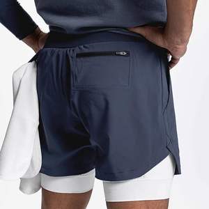 Shorts de sport de haute qualité pour hommes, shorts de fitness, shorts de sport d'été, shorts de musculation, shorts en mesh respirants, coupe slim - Product Image 2