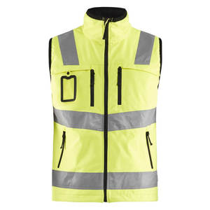Gilet de sécurité professionnel haute visibilité en polyester réfléchissant, vêtements de travail personnalisés unisexes pour les travailleurs du bâtiment - Product Image 1