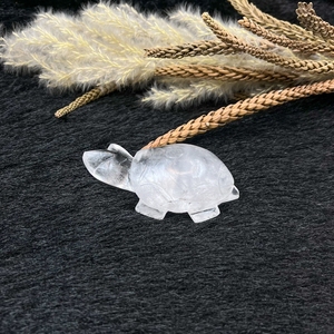 Natural Clear Quartz Tortoise Carving Crystal Quartz Turtle Healing Stone For Reiki Feng Shui Energy Decor Wholesale - Product Image 2
