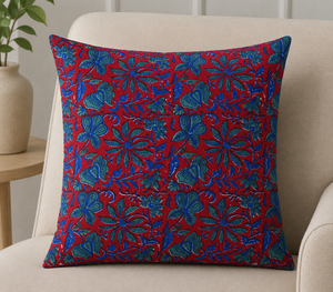 Handmade Cotton Printed Cushion Cover Boho Indian Pillowcase Floral Sofa <b>Pillow</b> Home <b>Decor</b> Decorative <b>Pillow</b> Cover - Product Image 2