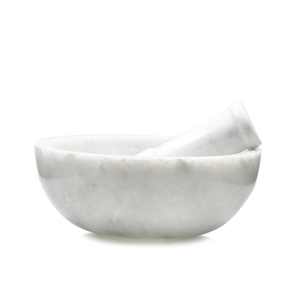 Indian Heritage White Marble Mortar and Pestle Eco Friendly Manual <b>Herb</b> and Spice <b>Grinder</b> Premium Kitchen Tool at Bulk Price - Product Image 1