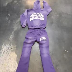 Marque privée personnalisée OEM impression coton survêtement d'été hommes 100% coton de haute qualité pour hommes ensemble complet survêtement - Product Image 2