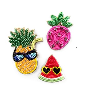 Stylish Handmade Seed <b>Beads</b> <b>Silver</b> Plated Women's Wedding Brooch Daily Fashion Elegant Embroidered Beaded Decorative Outfit - Product Image 4