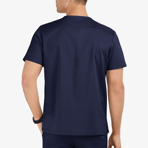 Men's Cotton & Polyester Spandex Fabric <b>Scrubs</b> <b>Tops</b> Nurse Doctor Uniforms Hospital <b>Scrubs</b> Jersey for Medical - Product Image 3