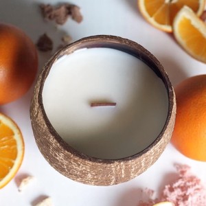 Home decor scented <b>candles</b> with private label excellent quality crafted coconut bowl <b>candle</b> - Product Image 2