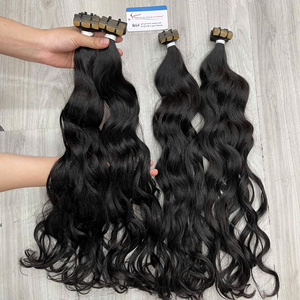Extensiones de cabello humano vietnamita TOP Tape cut de alta calidad. Extensiones de cabello humano vietnamita en stock, listas para enviar. - Product Image 6