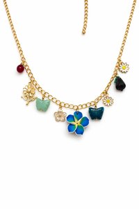 Collier Bohème Unisexe Vert Fait Main en Alliage Perlé avec Cristal et Fermoir Plaqué Or 18K – Bijou Tendance - Product Image 5