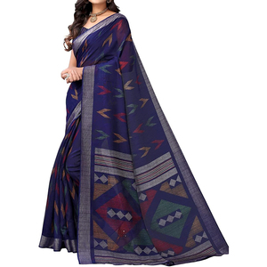 Sari Estampado para Mujer con Diseños Florales, Colores Vibrantes, Material Ligero y Bordes Hermosos para Ocasiones Festivas y Casuales - Product Image 5