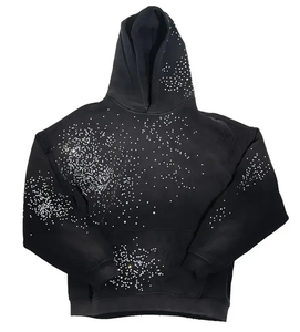 Custom Design Cotton Polyester Made <b>Rhinestone</b> <b>Hoodies</b> cotton blended Light Weight Top Quality Men <b>Rhinestone</b> <b>Hoodies</b> - Product Image 3