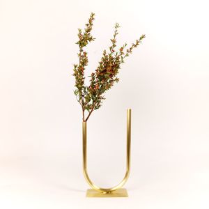 Modern stainless steel Tabletop <b>Vases</b> Rust Resistant Gold Finish Decorative for home & office - Product Image 3