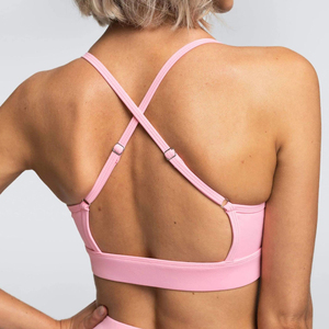 ชุดออกกำลังกายแบบสวมใส่สบาย สีพื้นและขนาดตามสั่ง ชุดออกกำลังกายดีไซน์ล่าสุด ชุดเซ็ต 2 ชิ้นสำหรับผู้หญิง - Product Image 6