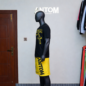 Conjunto Deportivo Corto para Hombre, Talla Grande, Estampado, Verano, Personalizado, con Chaqueta Cortavientos y Pantalones Cortos - Product Image 3