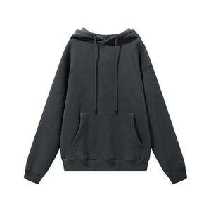 Sudadera con Capucha Oversize para Hombre, 100% Algodón, Tejido de Felpa, Térmica para Invierno, Logotipo Bordado en la Parte Delantera, Estilo Hip Hop - Product Image 5